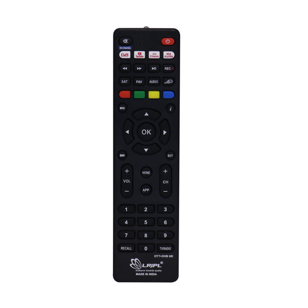 LRIPL Replacement Remote Control for LRIPL OTT+DVB S2 Smart Hybrid Box