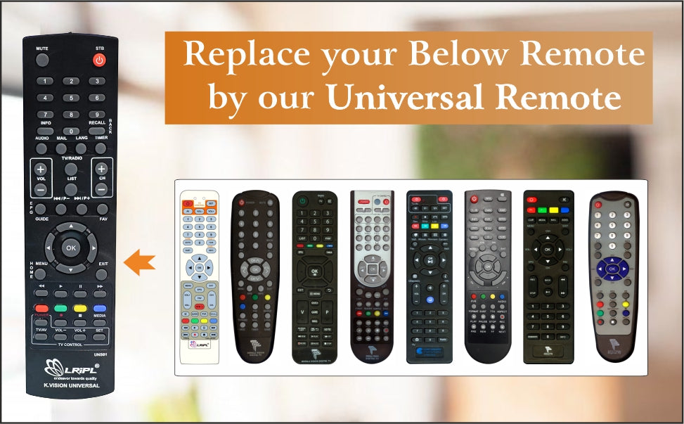 LRIPL Remote Compatible with All Kerala Vision Set Top Box DTH Digital