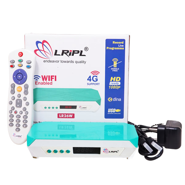 LRIPL LR26W HD MPEG-4 Set Top Box for Free to Air Channels with Wi-Fi Function